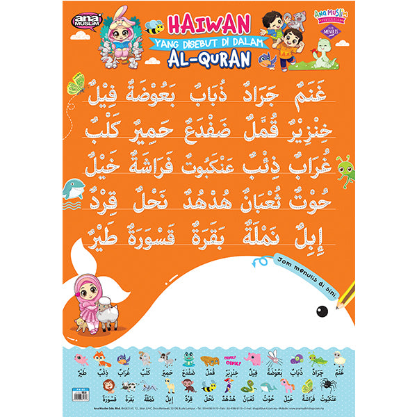 POSTER MENULIS - HAIWAN YANG DISEBUT DI DALAM AL-QURAN