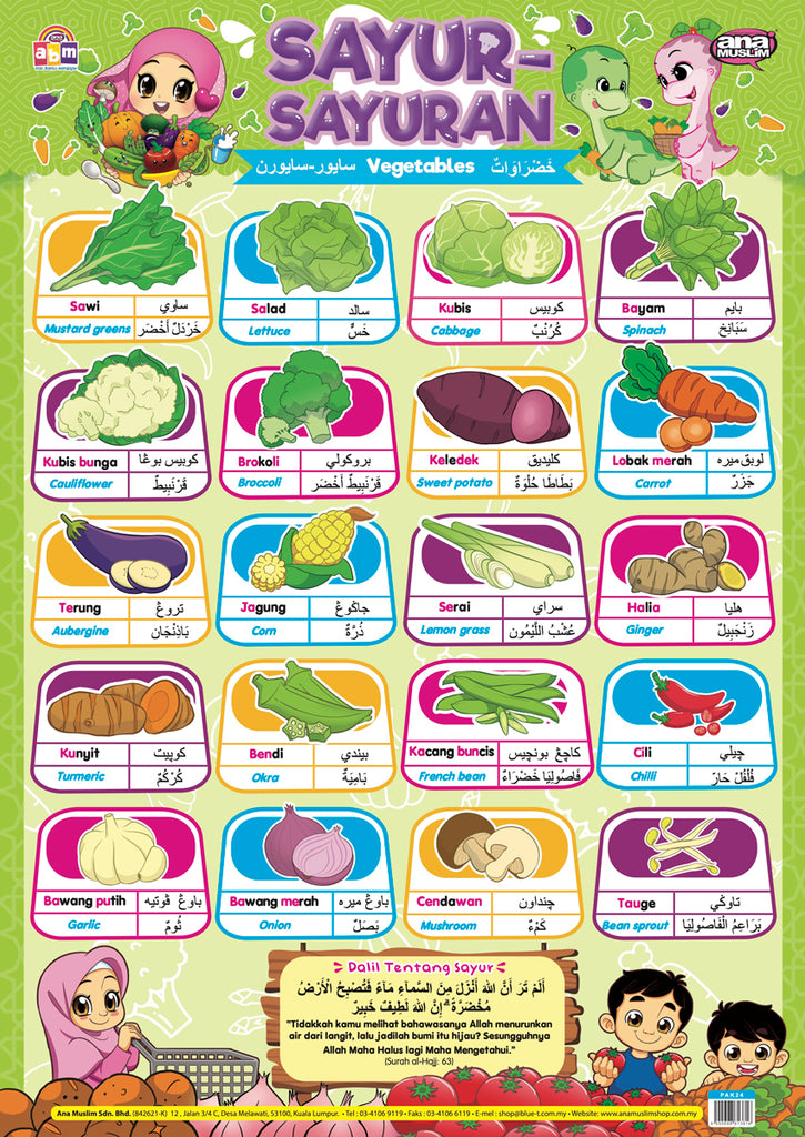 POSTER SAYUR-SAYURAN