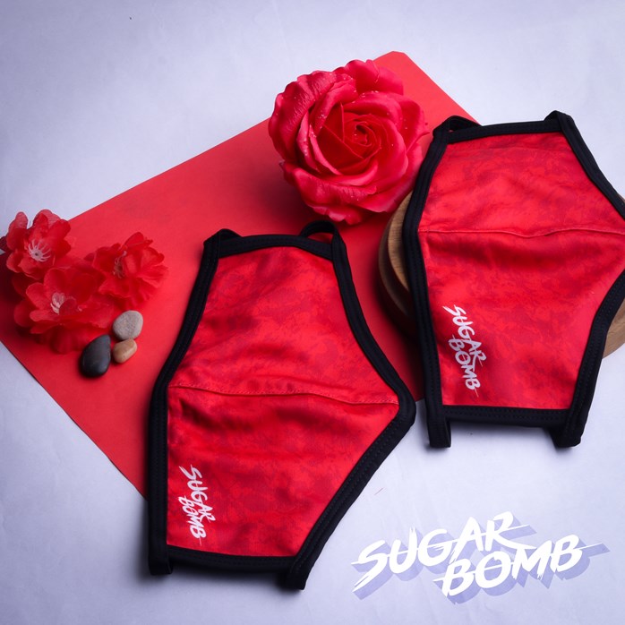 FACE MASK SUGARBOMB - Red