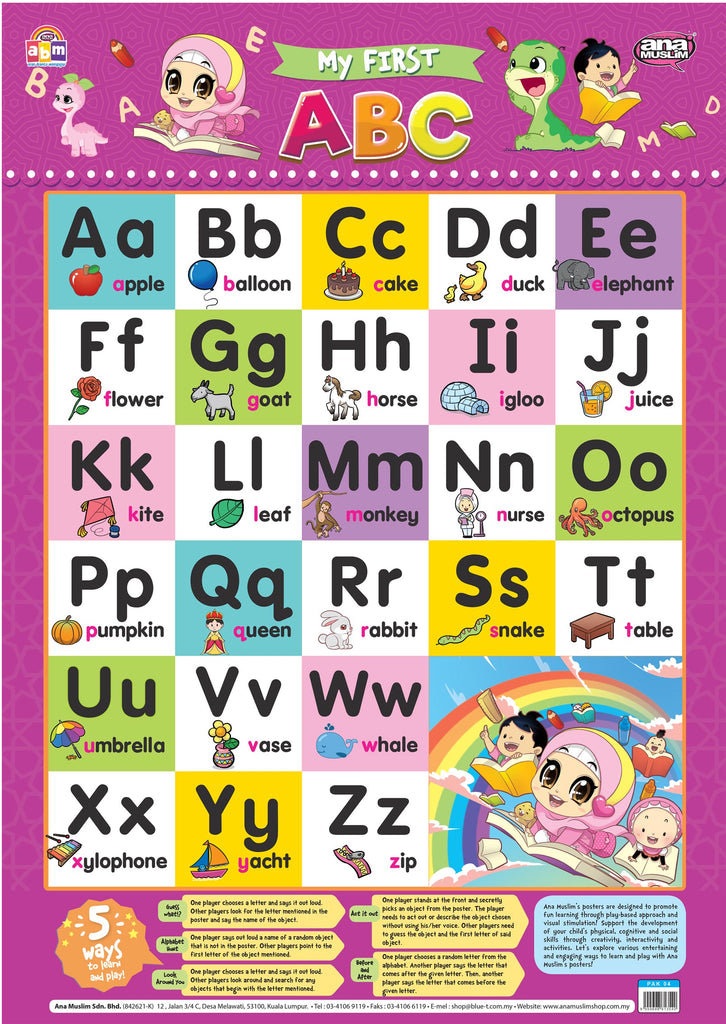 POSTER MY FIRST ABC