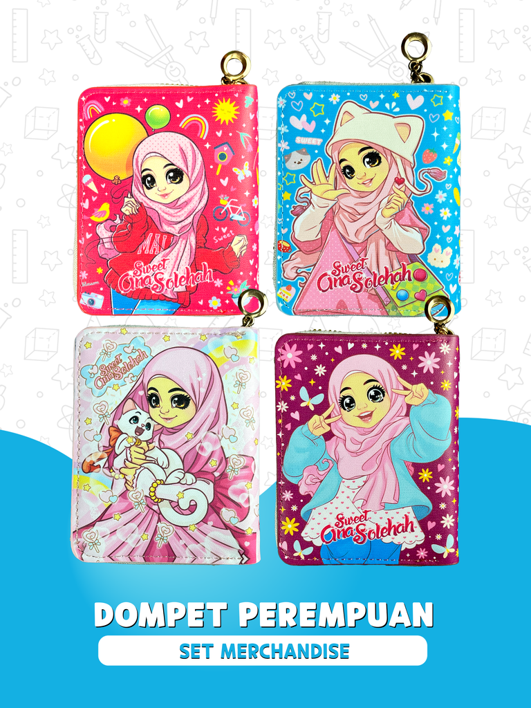 SET DOMPET PEREMPUAN I  MERCHANDISE I ANA MUSLIM I
