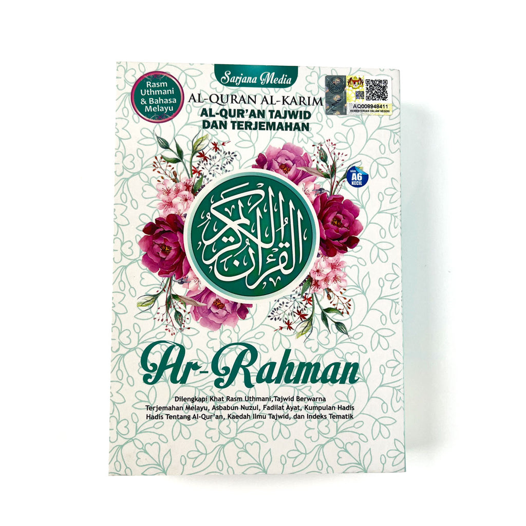 AL QURAN TAJWID & TERJEMAHAN AR RAHMAN (SAIZ A6 SOFT COVER-HIJAU )