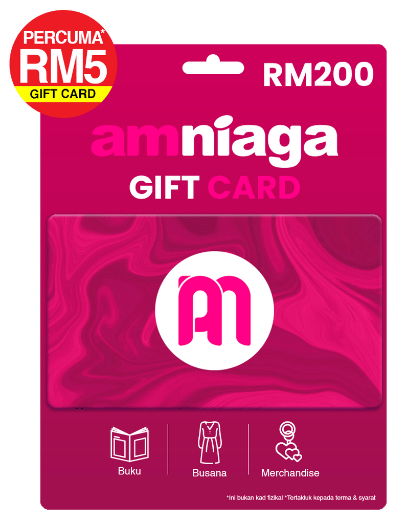 AMNIAGA Gift Card RM200 + PERCUMA Gift Card RM5