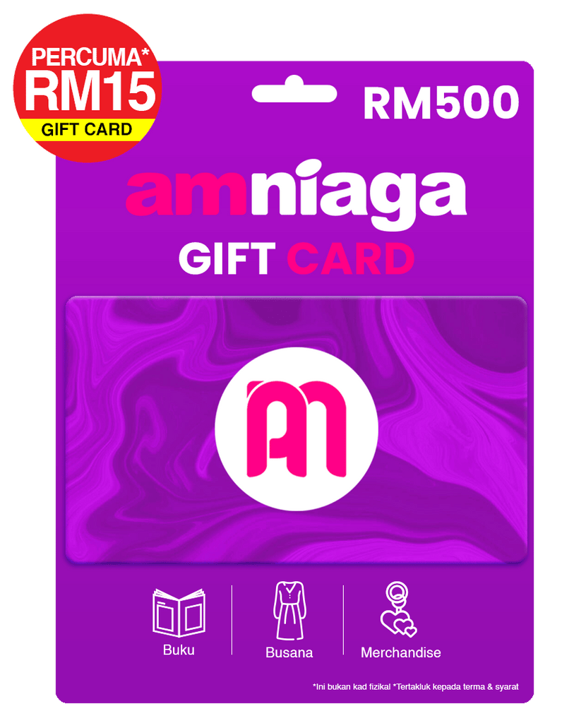 AMNIAGA Gift Card RM500 + PERCUMA Gift Card RM15
